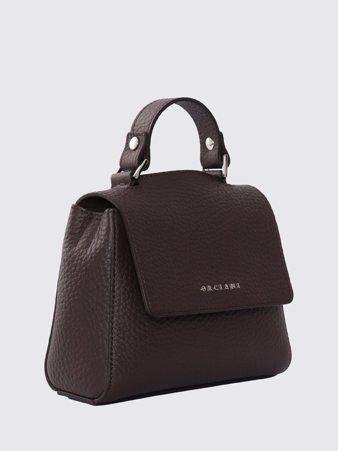 ORCIANI MINI BAG: Shoulder bag woman Orciani, Brown - Img 3
