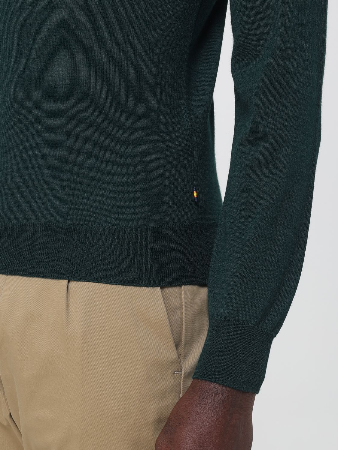 K-WAY SWEATER: K-Way Wool, Silk and Cashmere Blend Crewneck Jumper, Green - Img 3