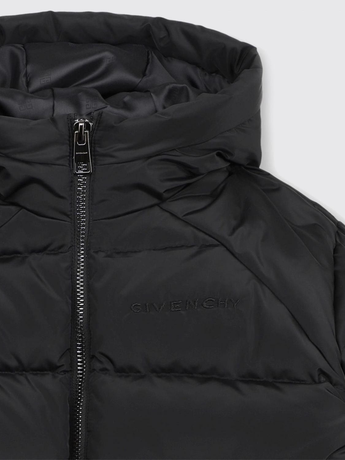 GIVENCHY COAT: Coat kids Givenchy, Black - Img 3