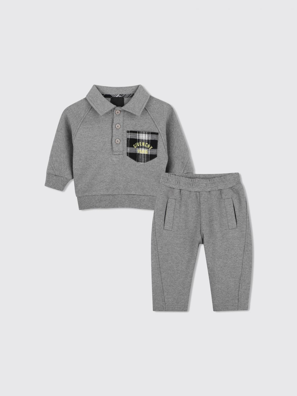 GIVENCHY ROMPER: Romper kids Givenchy, Grey - Img 1