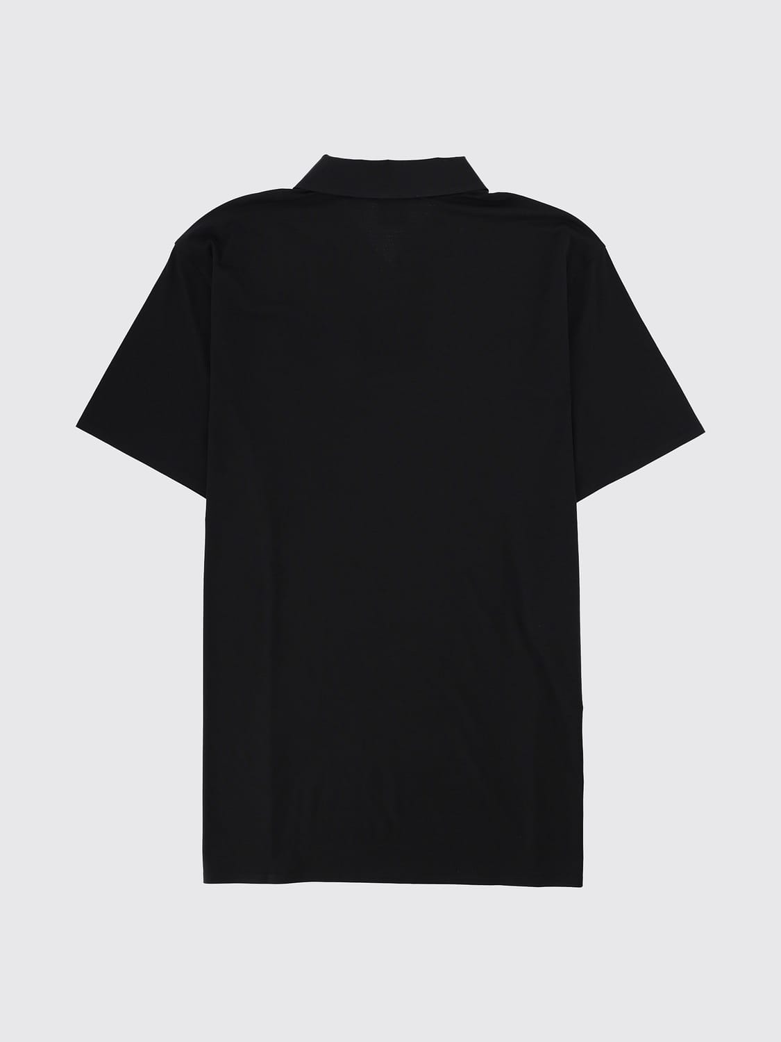 BOSS POLO: Polo Boss en modal avec fermeture dissimulée et col côtelé, Noir - Img 3