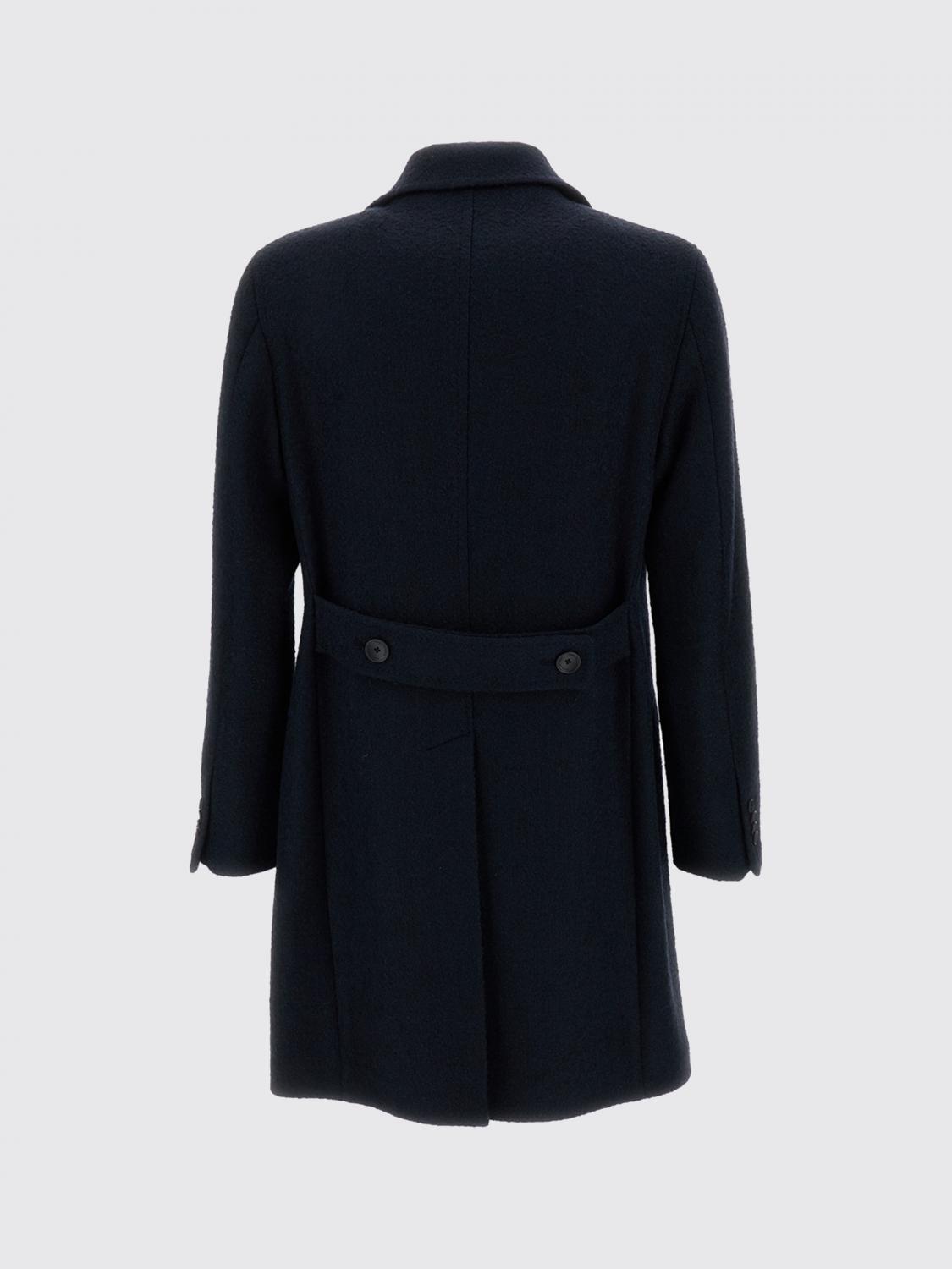 TAGLIATORE COAT: Tagliatore Double-Breasted Knee-Length Wool-Blend Coat with Lapels, Earth - Img 3
