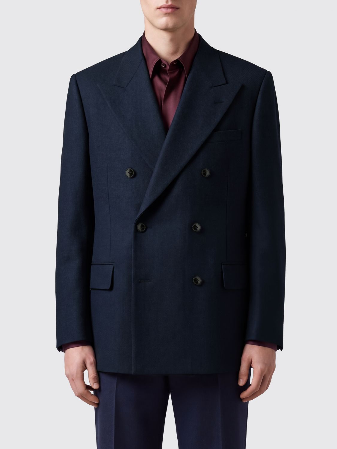 DRIES VAN NOTEN JACKET: Jacket men Dries Van Noten, Navy - Img 1