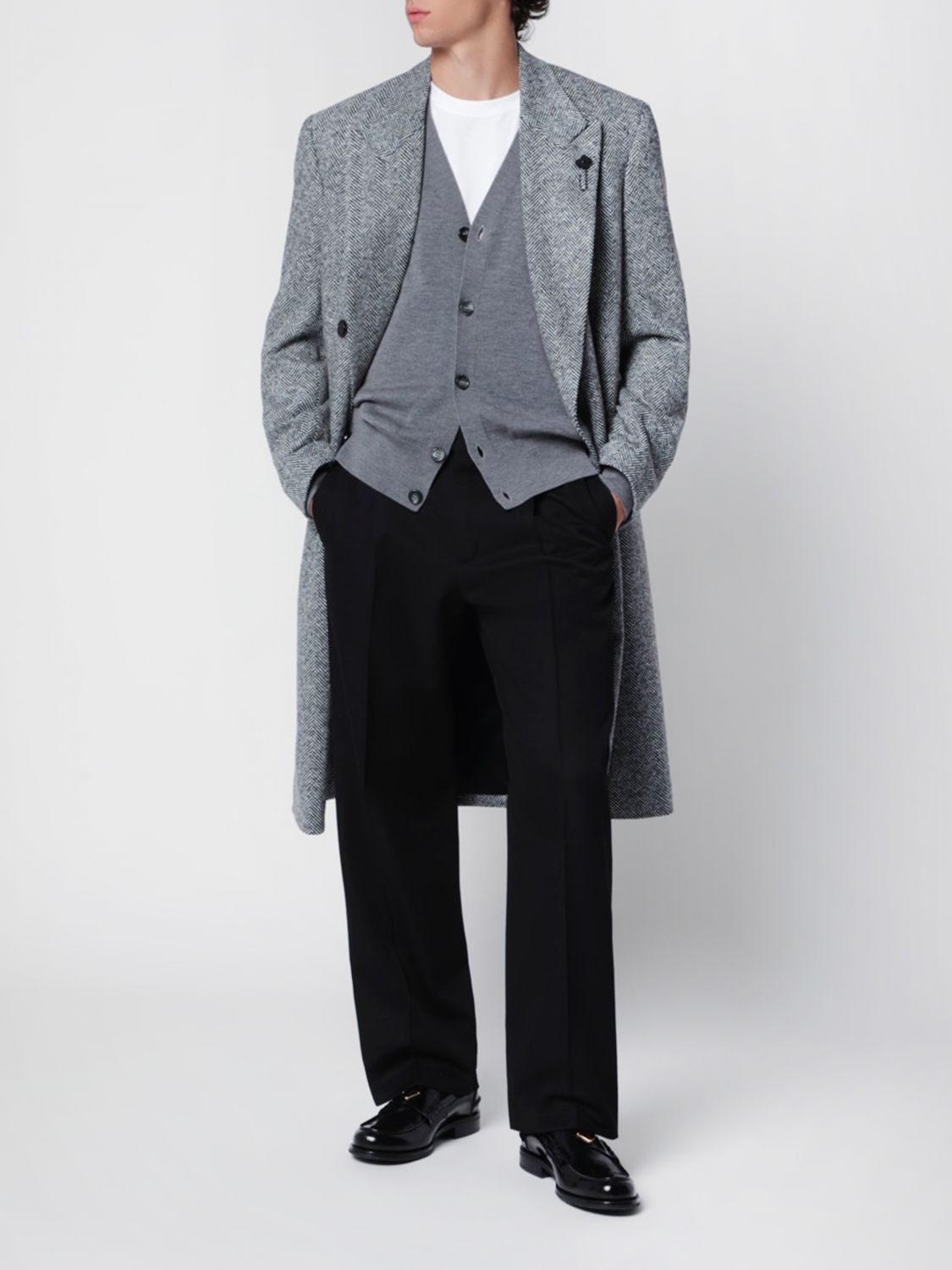 LARDINI COAT: Coat men Lardini, Grey - Img 1