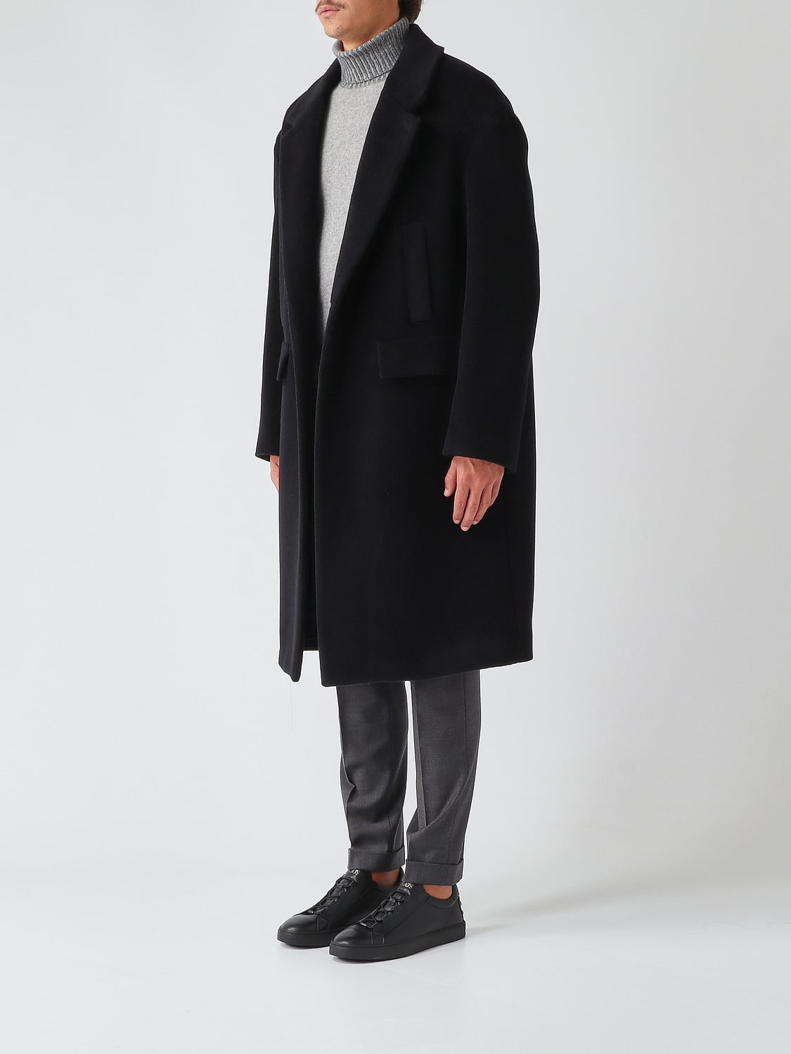 LARDINI MANTEL: Mantel herren Lardini, Schwarz - Img 3