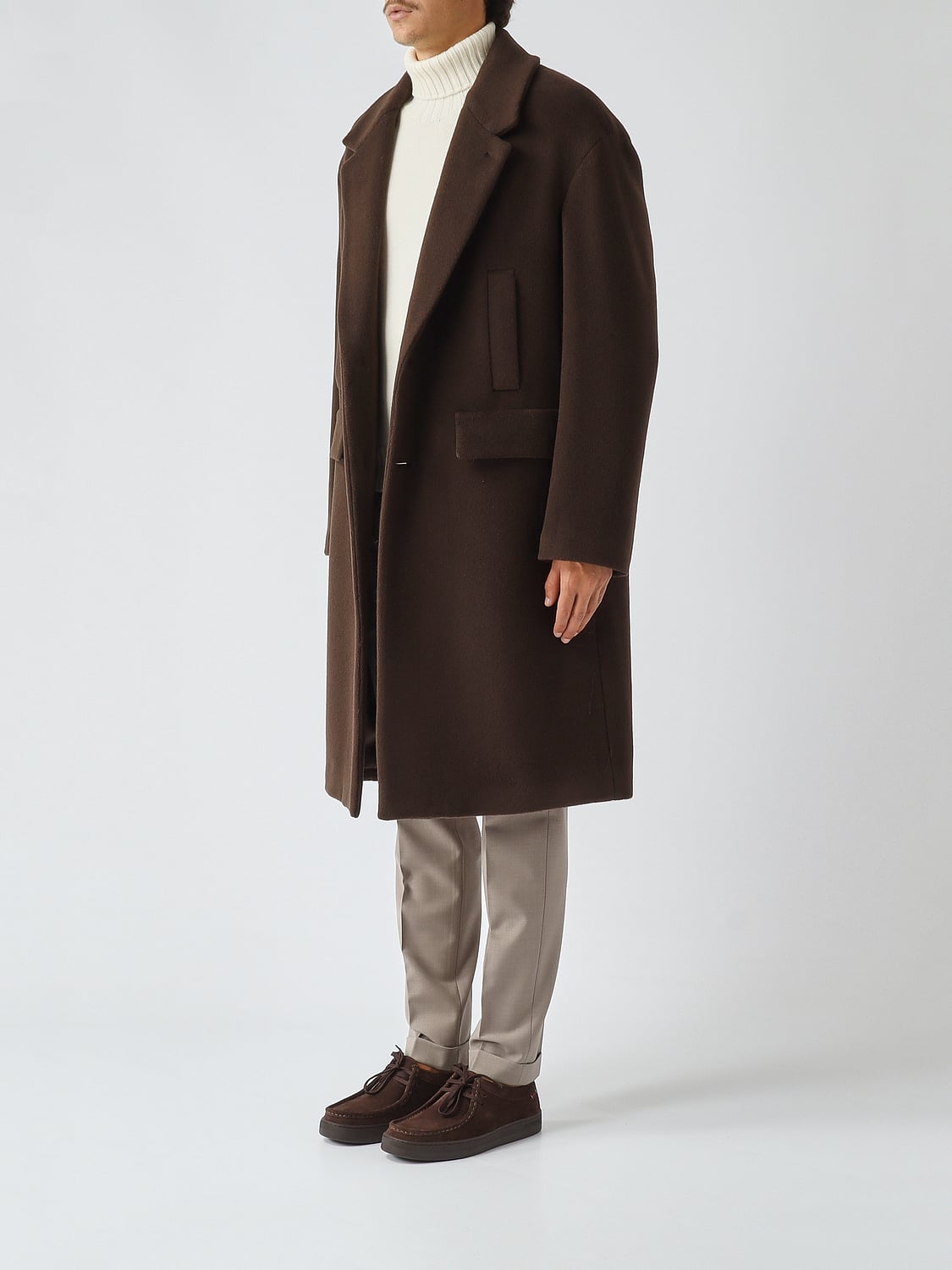 LARDINI ПАЛЬТО: Пальто Мужское Lardini, Темный - Img 3