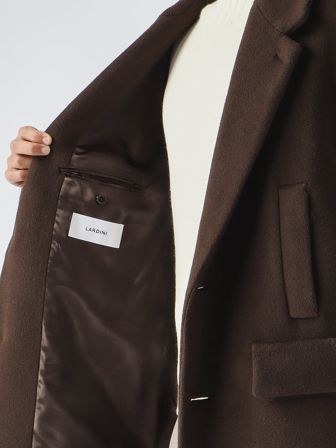 LARDINI ПАЛЬТО: Пальто Мужское Lardini, Темный - Img 4