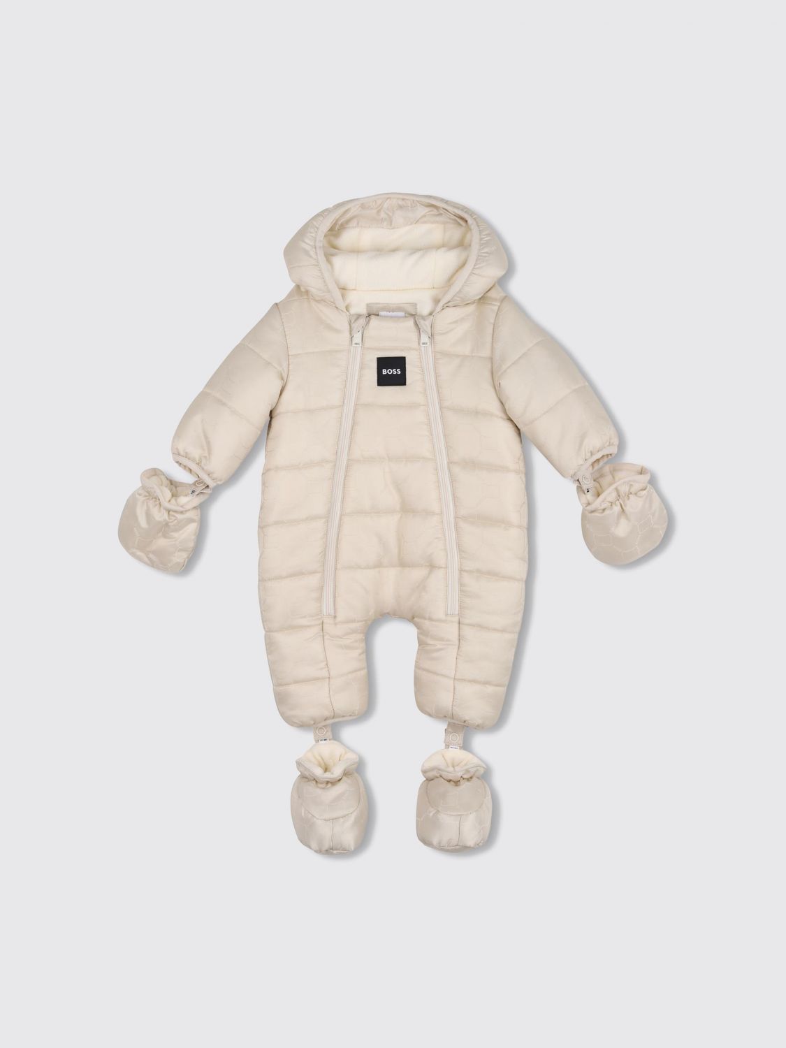 BOSS JACKET: Jacket kids Boss, Beige - Img 1