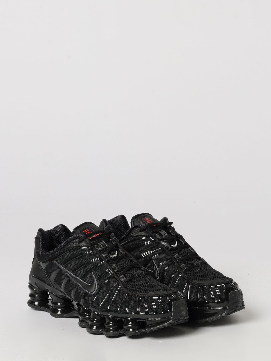NIKE SNEAKERS: Nike Shox TL Mesh Trainers with Iconic Swoosh Logo and Cushioned Sole, Black - Img 2