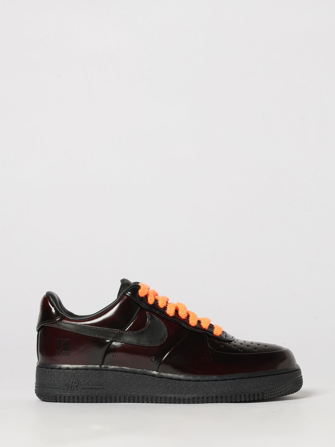 NIKE SNEAKERS: Nike Air Force 1 '07 Leather Trainers with Iconic Swoosh Logo and Perforated Toe, Black - Img 1
