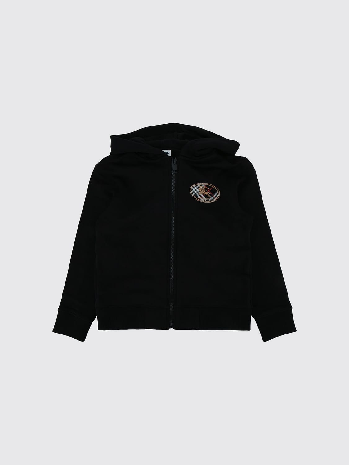 BURBERRY SWEATER: Sweater kids Burberry, Black - Img 1