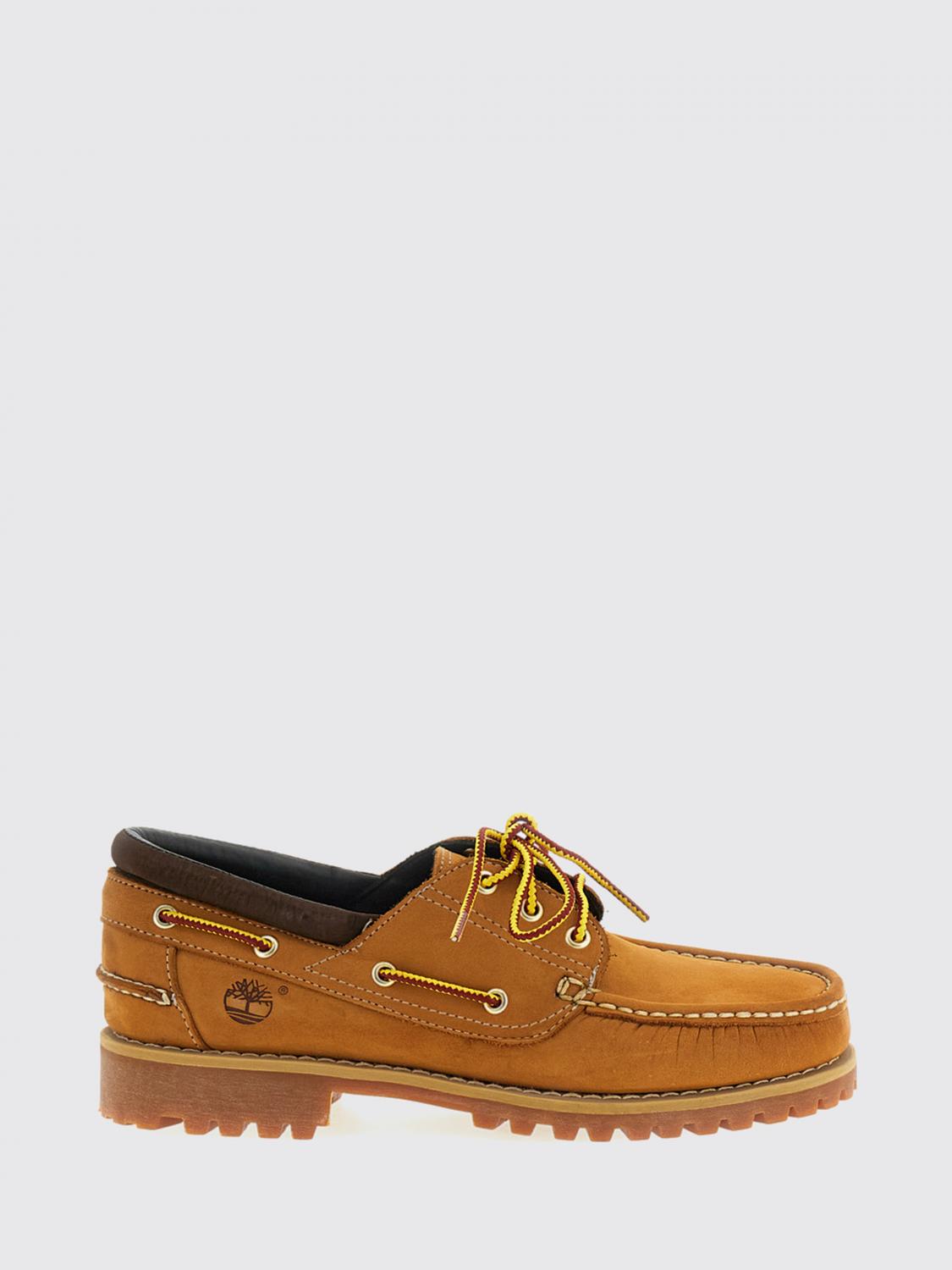 TIMBERLAND MOKASSINS: Authentic 3 Eye Classic Bootsschuhe Timberland aus Nubuk, Braun - Img 1