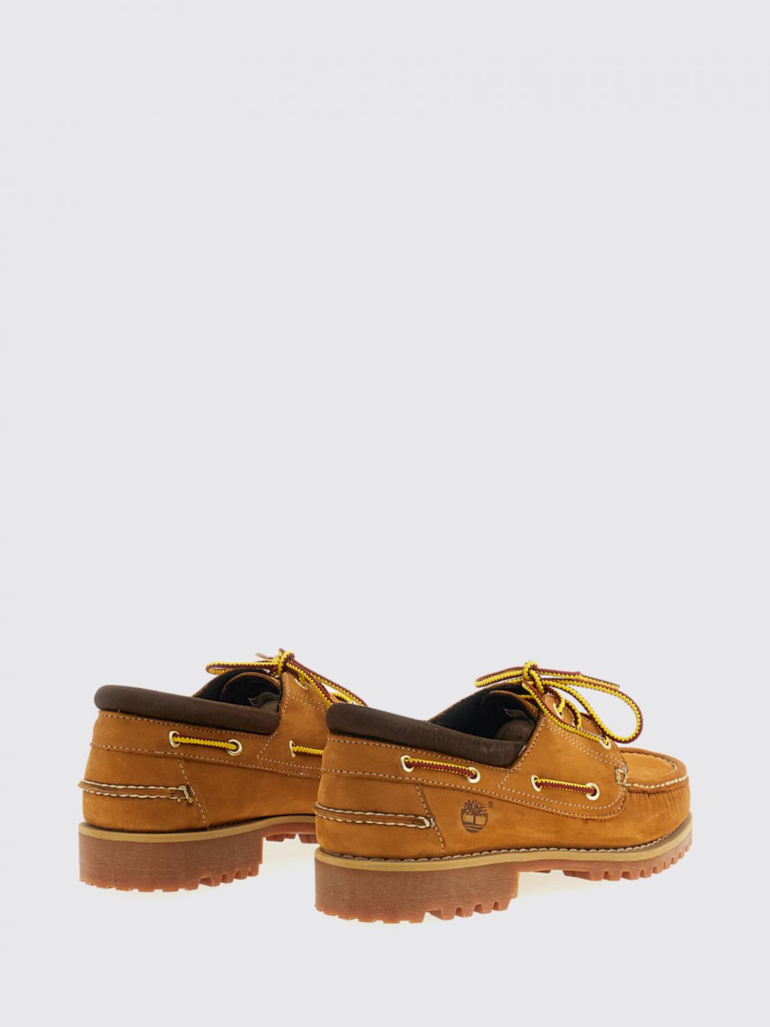 TIMBERLAND MOKASSINS: Authentic 3 Eye Classic Bootsschuhe Timberland aus Nubuk, Braun - Img 3