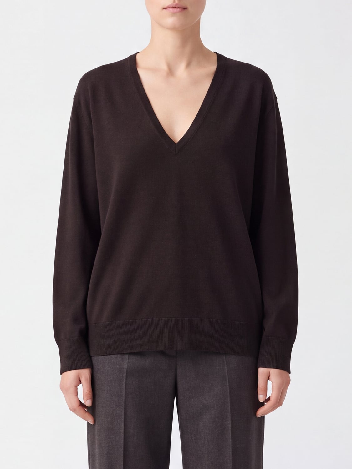 TOTEME PULL: Pull femme Toteme, Marron - Img 1