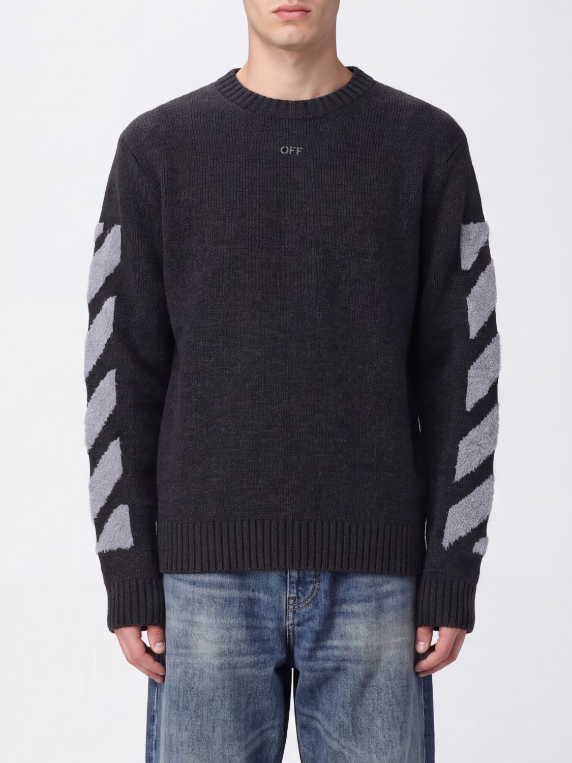 OFF-WHITE PULLOVER: Pullover herren Off-white, Charcoal - Img 1