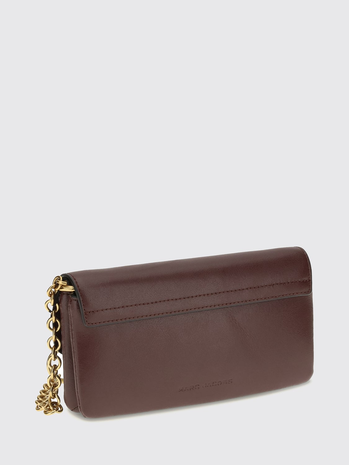 MARC JACOBS MINITASCHE: Marc Jacobs Scene Wallet on Chain aus glattem Kalbsleder, Burgunderrot - Img 2