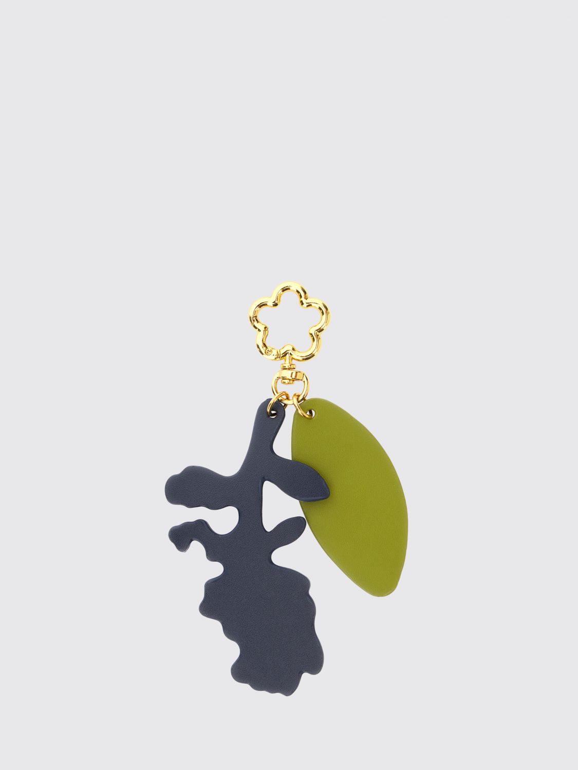 MARNI KEYCHAIN: Marni Kid's Bicolor Abstract Print Faux Leather Keychain, Multicolor - Img 2