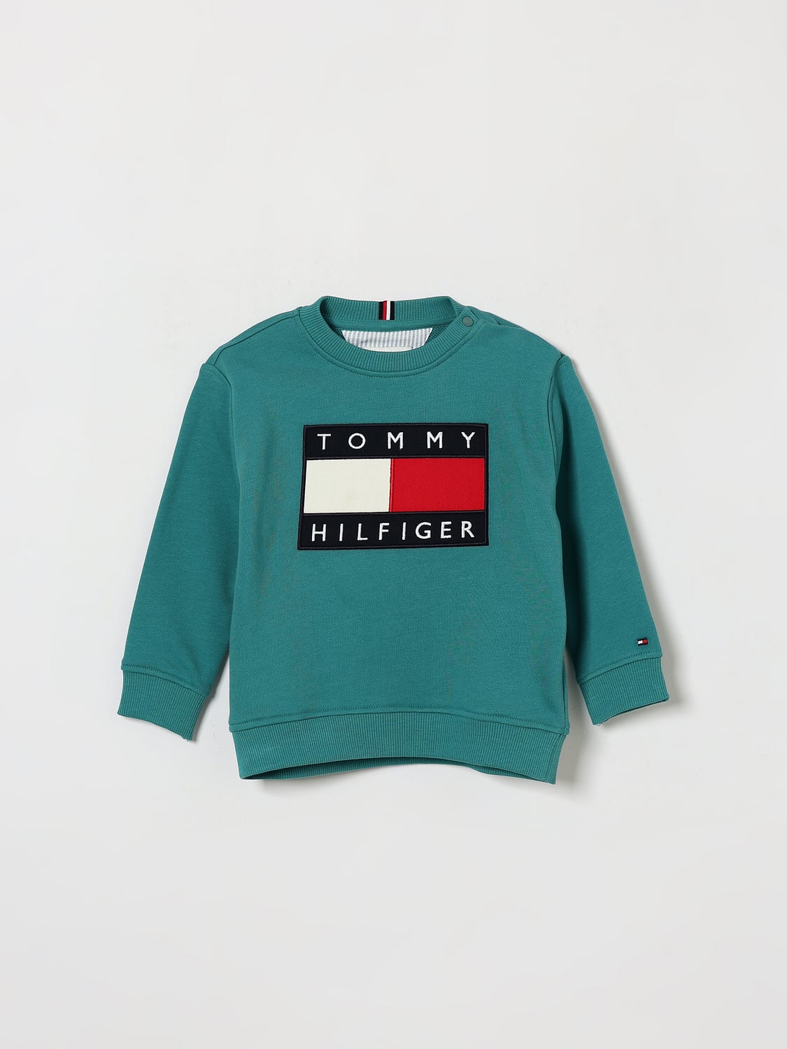 TOMMY HILFIGER PULLOVER: Pullover kinder Tommy Hilfiger, Türkis - Img 1