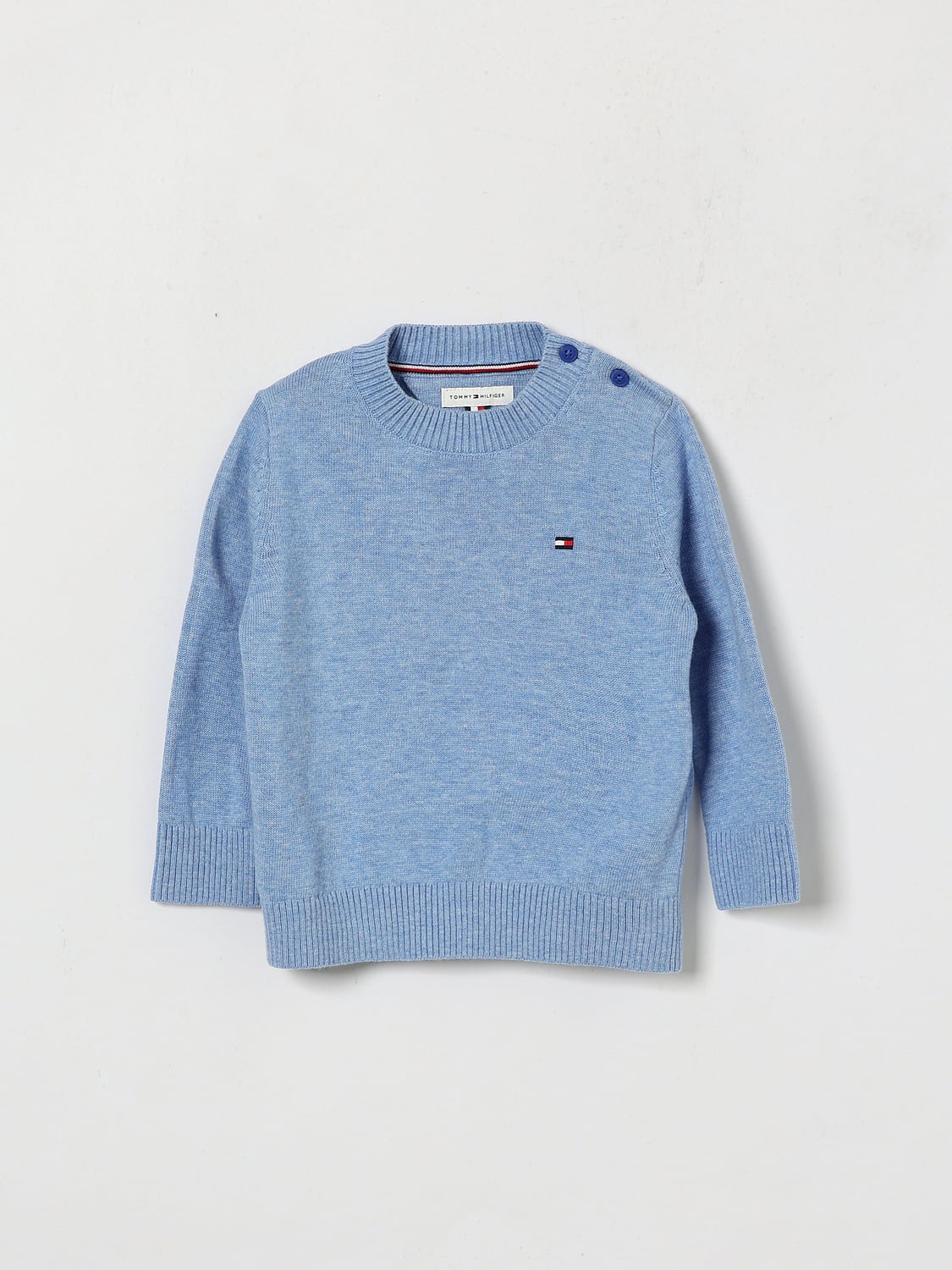 TOMMY HILFIGER PULLOVER: Pullover kinder Tommy Hilfiger, Hellblau - Img 1