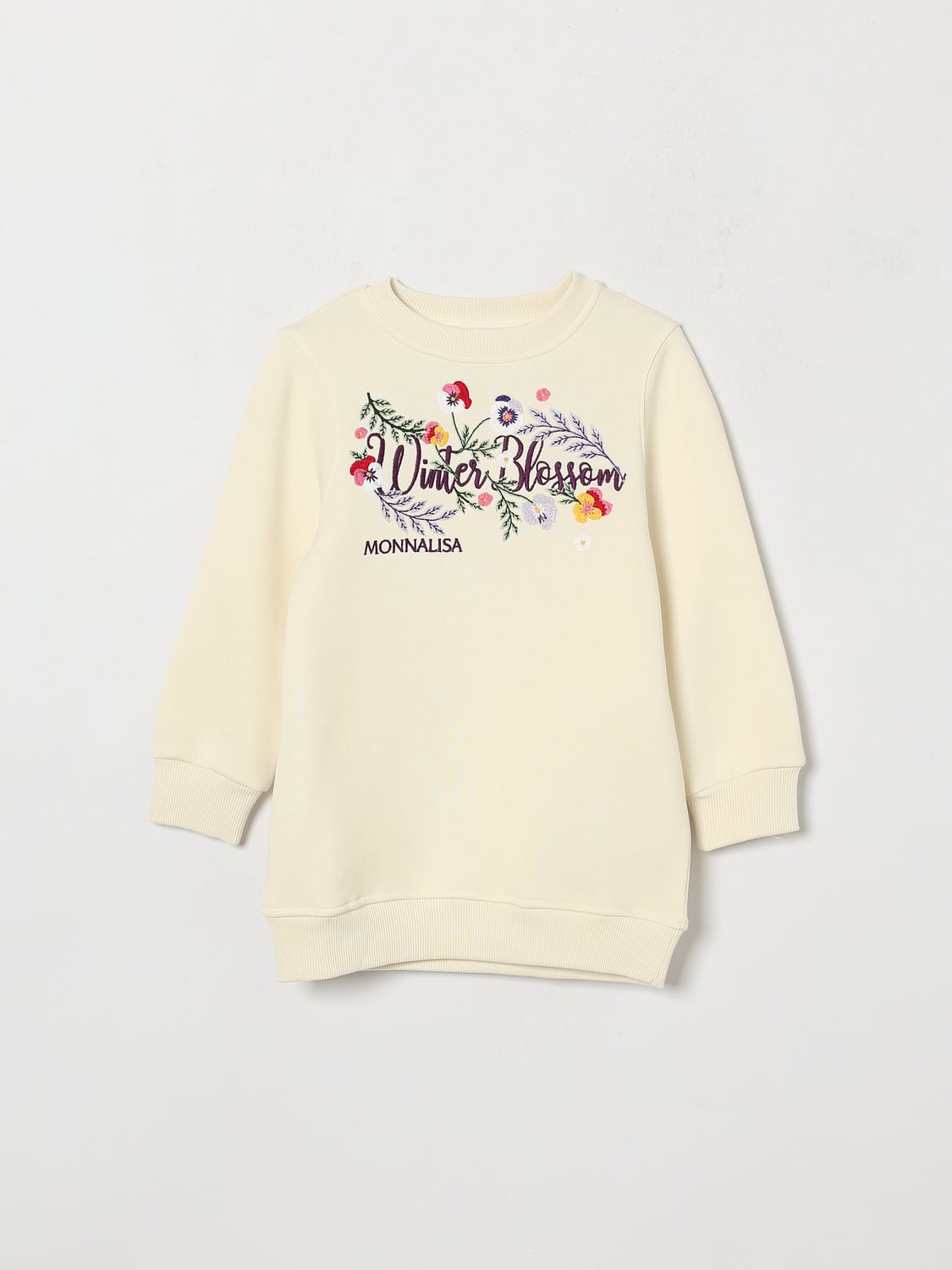 MONNALISA KLEID: Kleid kinder Monnalisa, Yellow Cream - Img 1