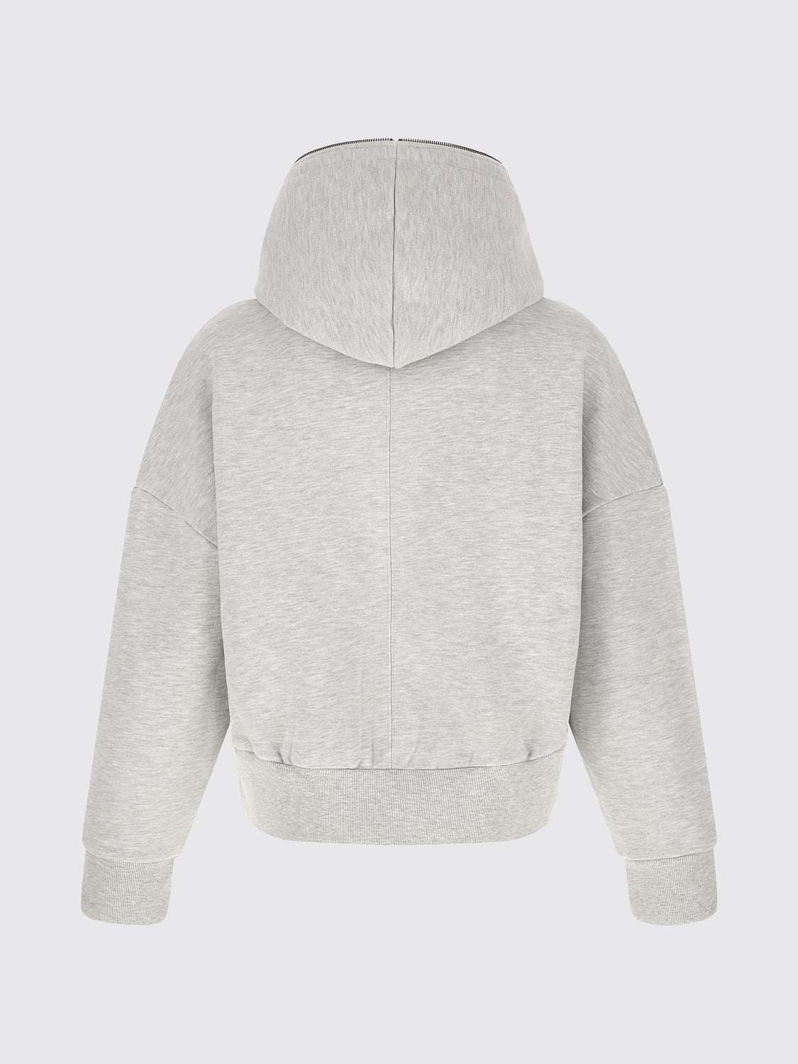 ENTIRE STUDIOS SWEATSHIRT: Entire Studios Zipped Cotton Hoodie with Dropped Shoulders and Slit Pockets, Grey - Img 3