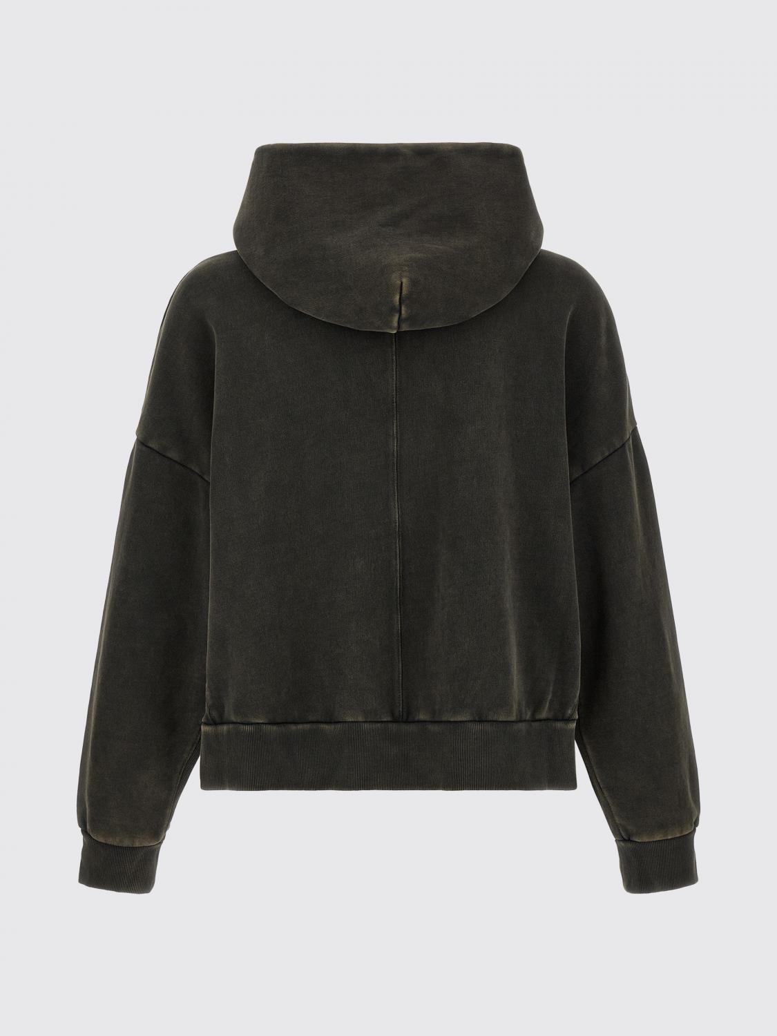 ENTIRE STUDIOS SWEATSHIRT: Entire Studios Cotton Hoodie with Kangaroo Pocket, Black 1 - Img 3
