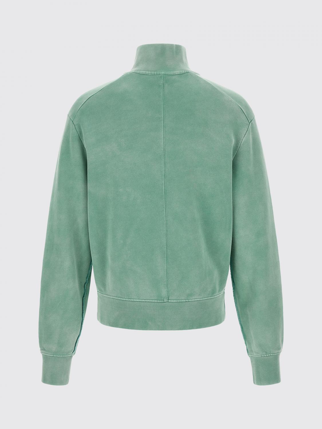ENTIRE STUDIOS SWEATSHIRT: Crewneck Cotton Sweatshirt with Partial Buttoning ENTIRE STUDIOS, Green - Img 3