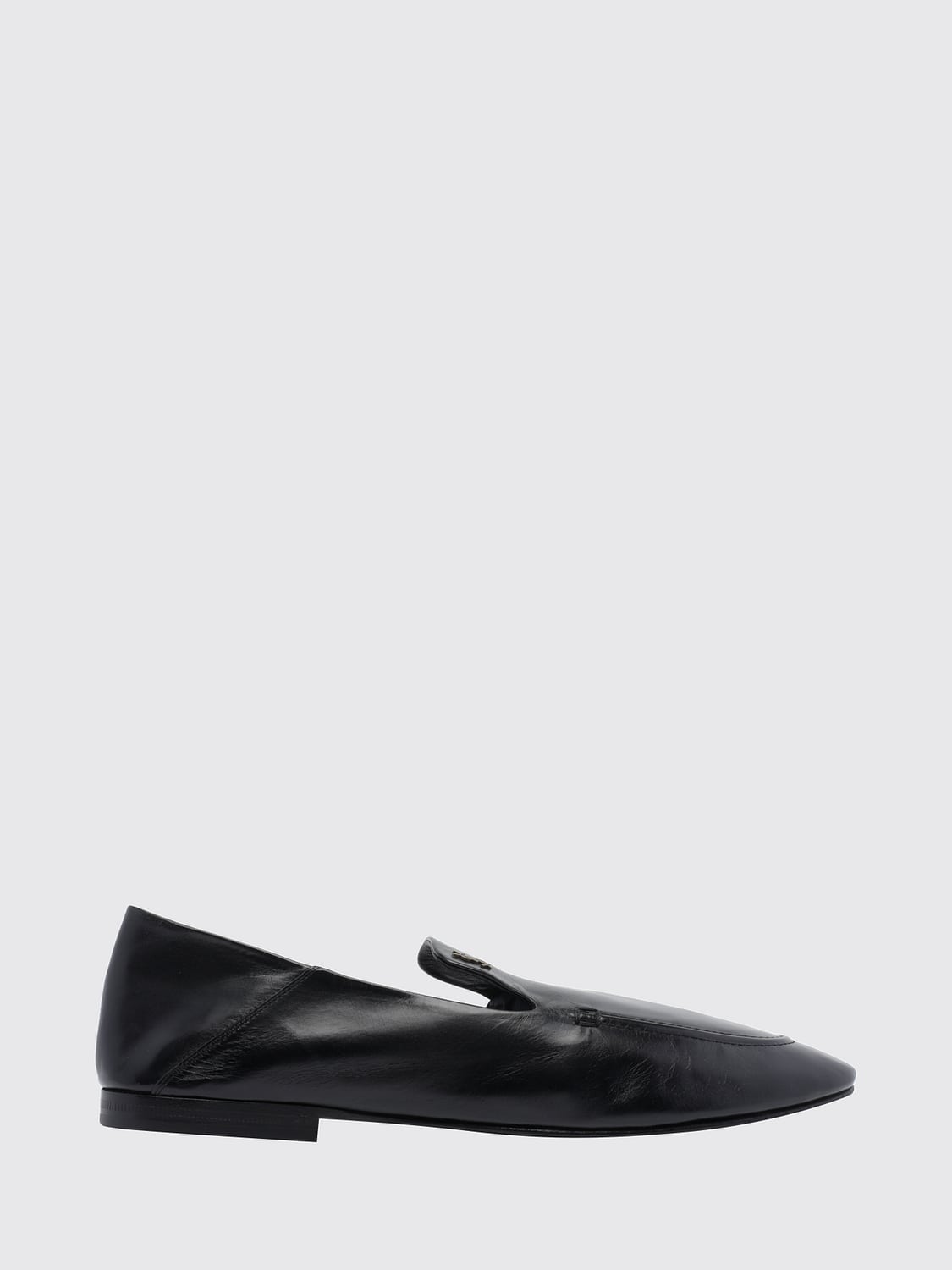 SAINT LAURENT LOAFERS: Saint Laurent Alain Smooth Calfskin Loafers with YSL Monogram, Black - Img 1