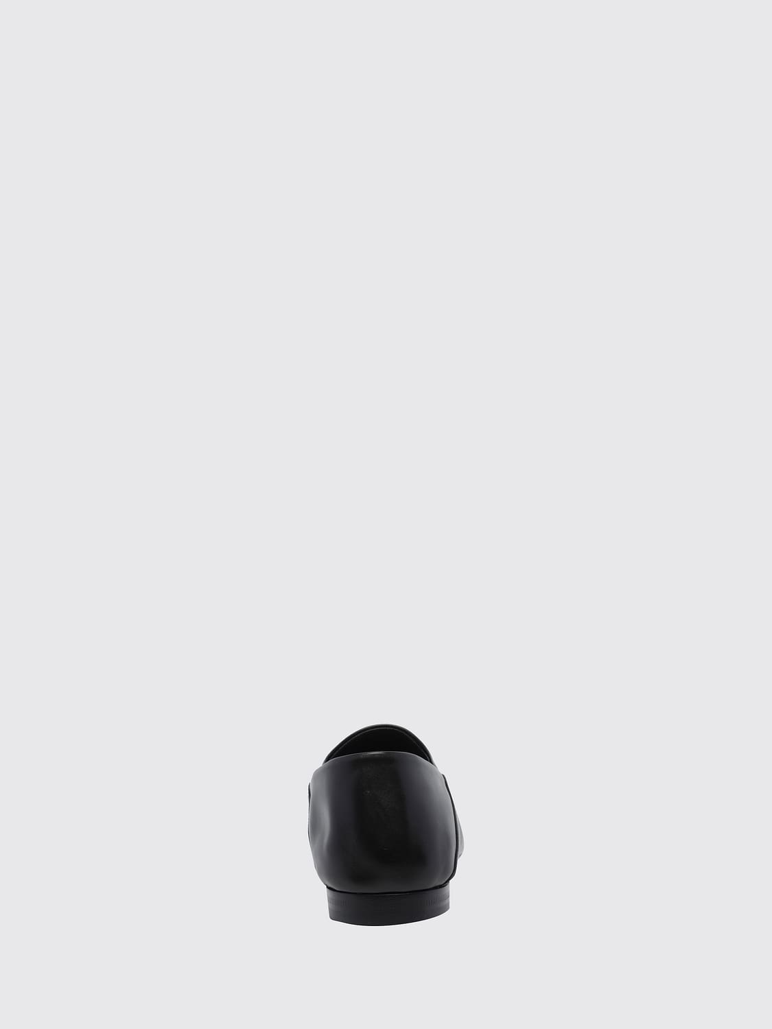 SAINT LAURENT MOCASSINI: Mocassini Alain Saint Laurent in pelle di vitello liscia con monogramma YSL, Marrone - Img 3