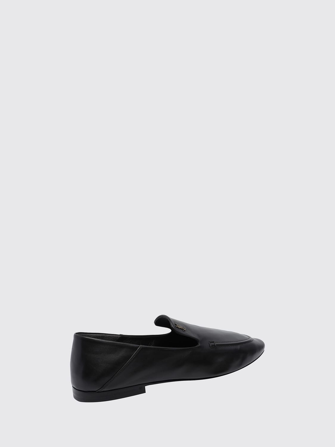 SAINT LAURENT MOCASSINI: Mocassini Alain Saint Laurent in pelle di vitello liscia con monogramma YSL, Marrone - Img 4