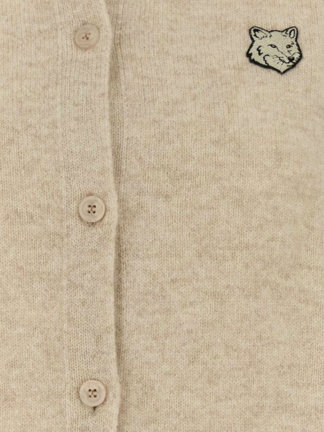 MAISON KITSUNÉ PULLOVER: Pullover damen Maison KitsunÉ, Beige - Img 4