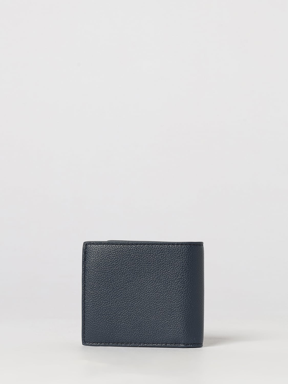 BOSS WALLET: Boss Grained Faux Leather Horizontal Wallet with Coin Pocket, Blue - Img 3