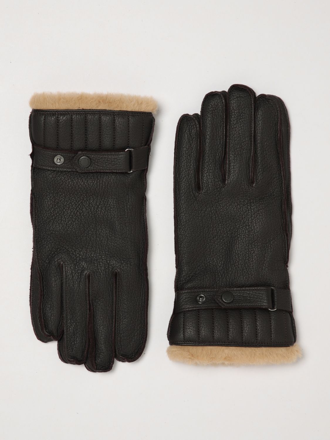 BARBOUR GLOVES: Gloves men Barbour, Brown - Img 1