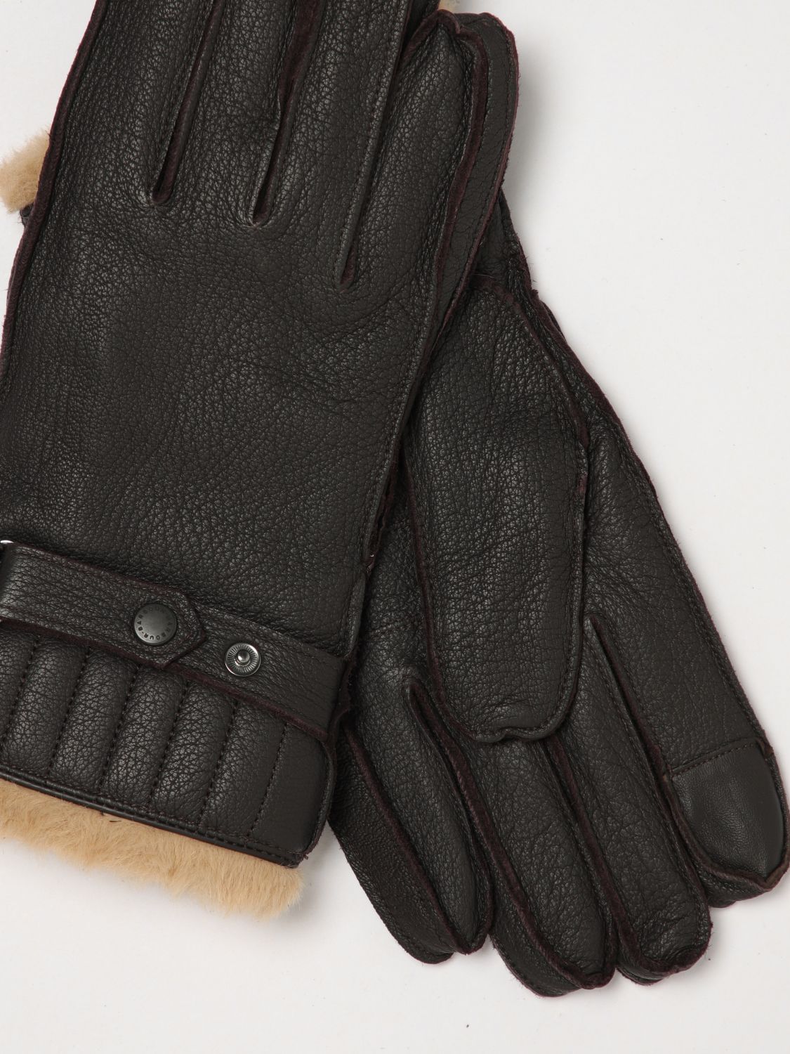 BARBOUR GLOVES: Gloves men Barbour, Brown - Img 2