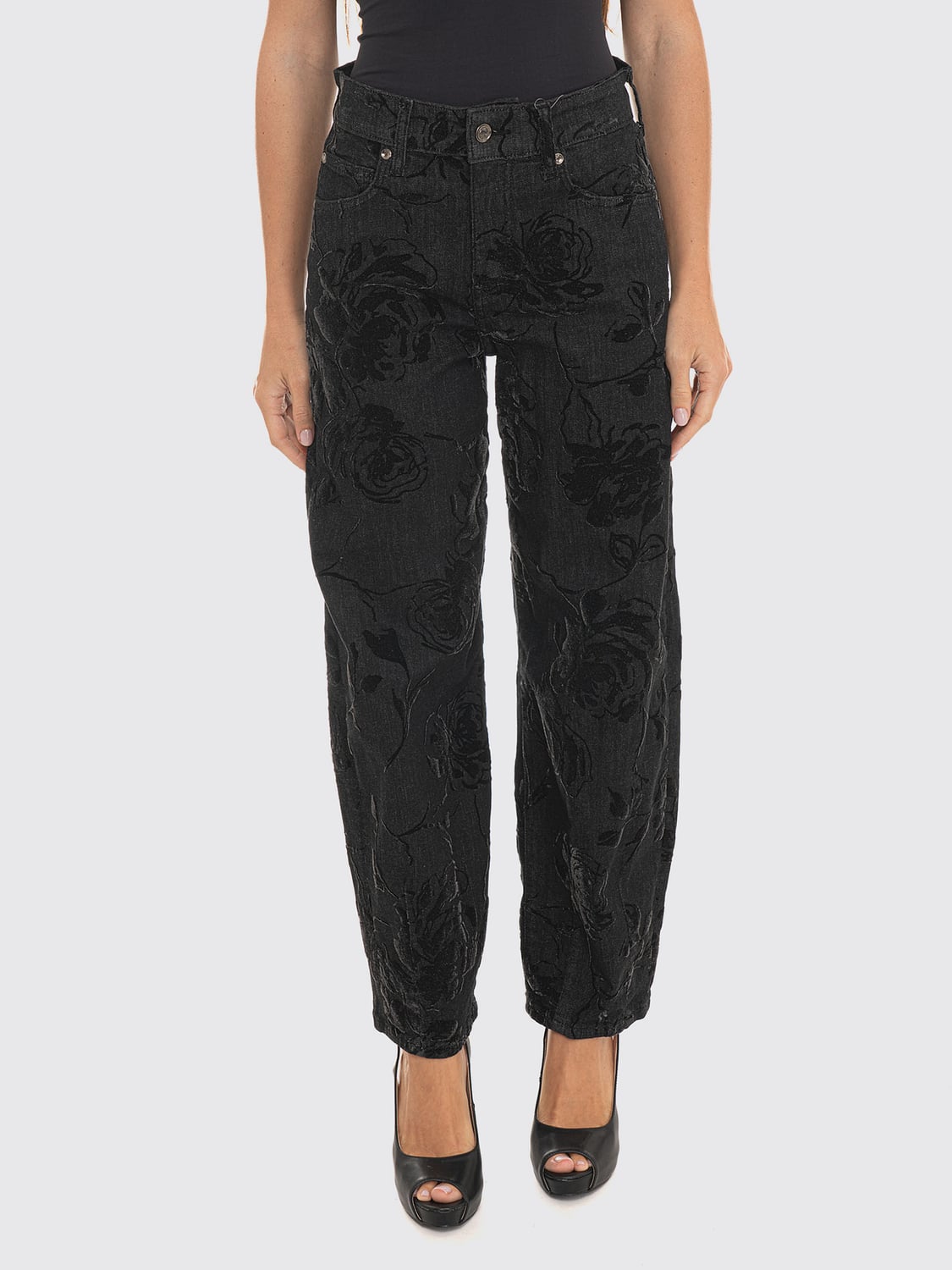 LIU JO HOSE: Hose damen Liu Jo, Schwarz - Img 1