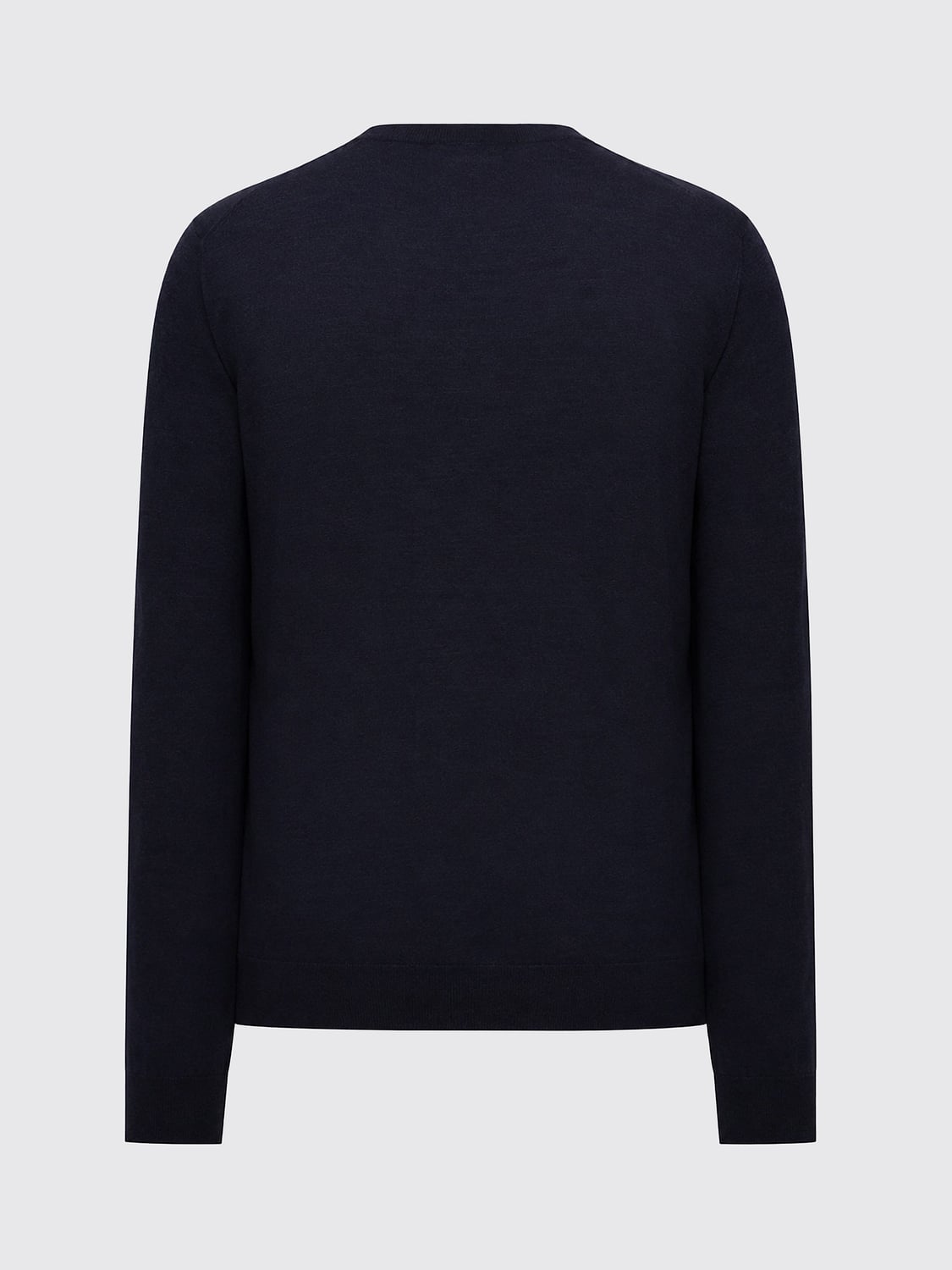 BRUNELLO CUCINELLI SWEATER: Brunello Cucinelli Pure Virgin Wool Crewneck Jumper with Long Sleeves, Blue - Img 3