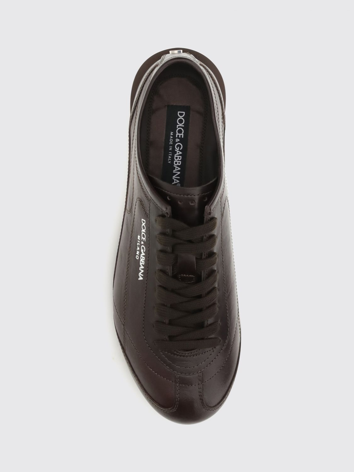 DOLCE & GABBANA BASKETS: Baskets homme Dolce & Gabbana, Marron - Img 4