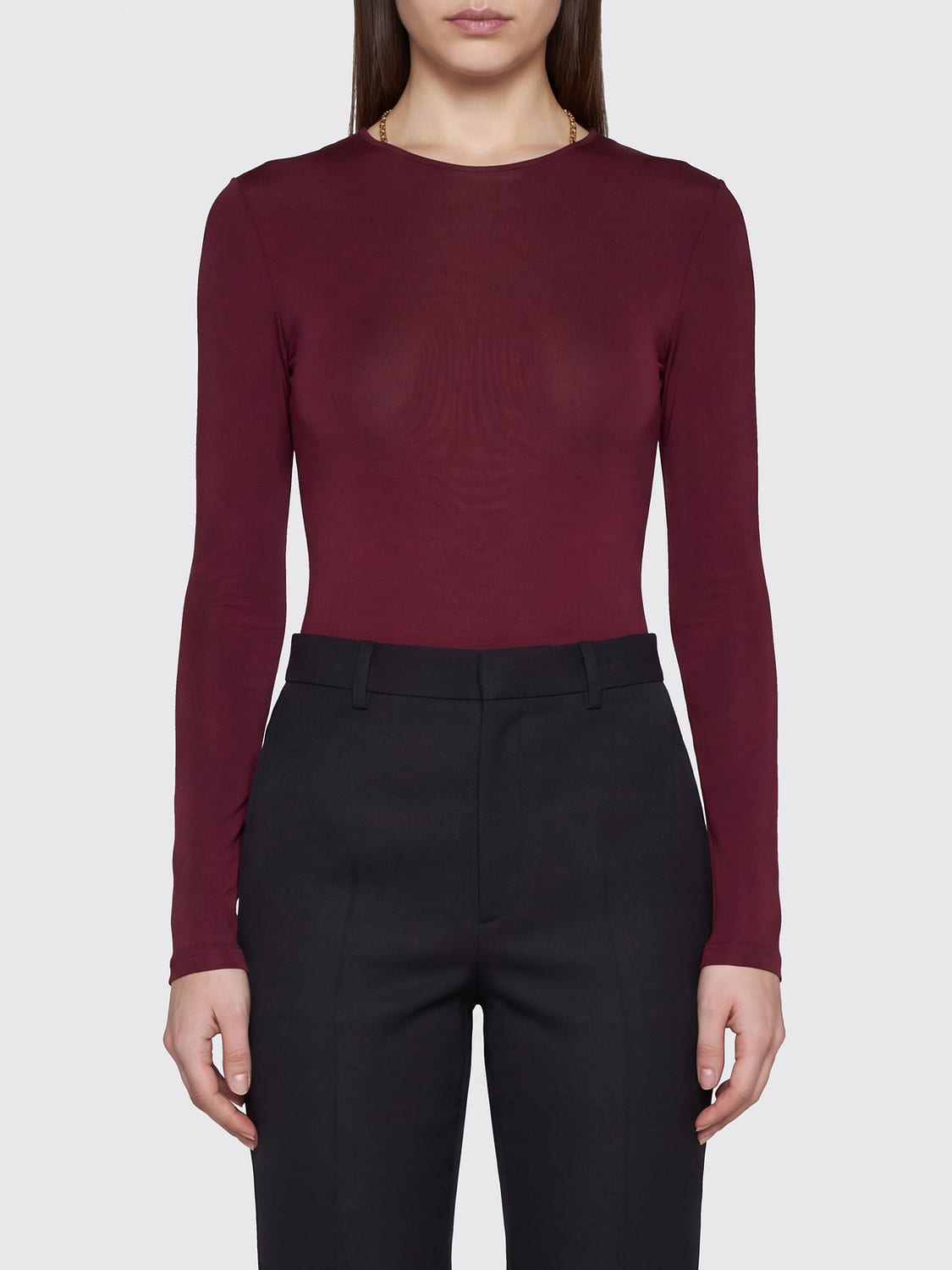 SAINT LAURENT MONO: Mono mujer Saint Laurent, Granate - Img 1