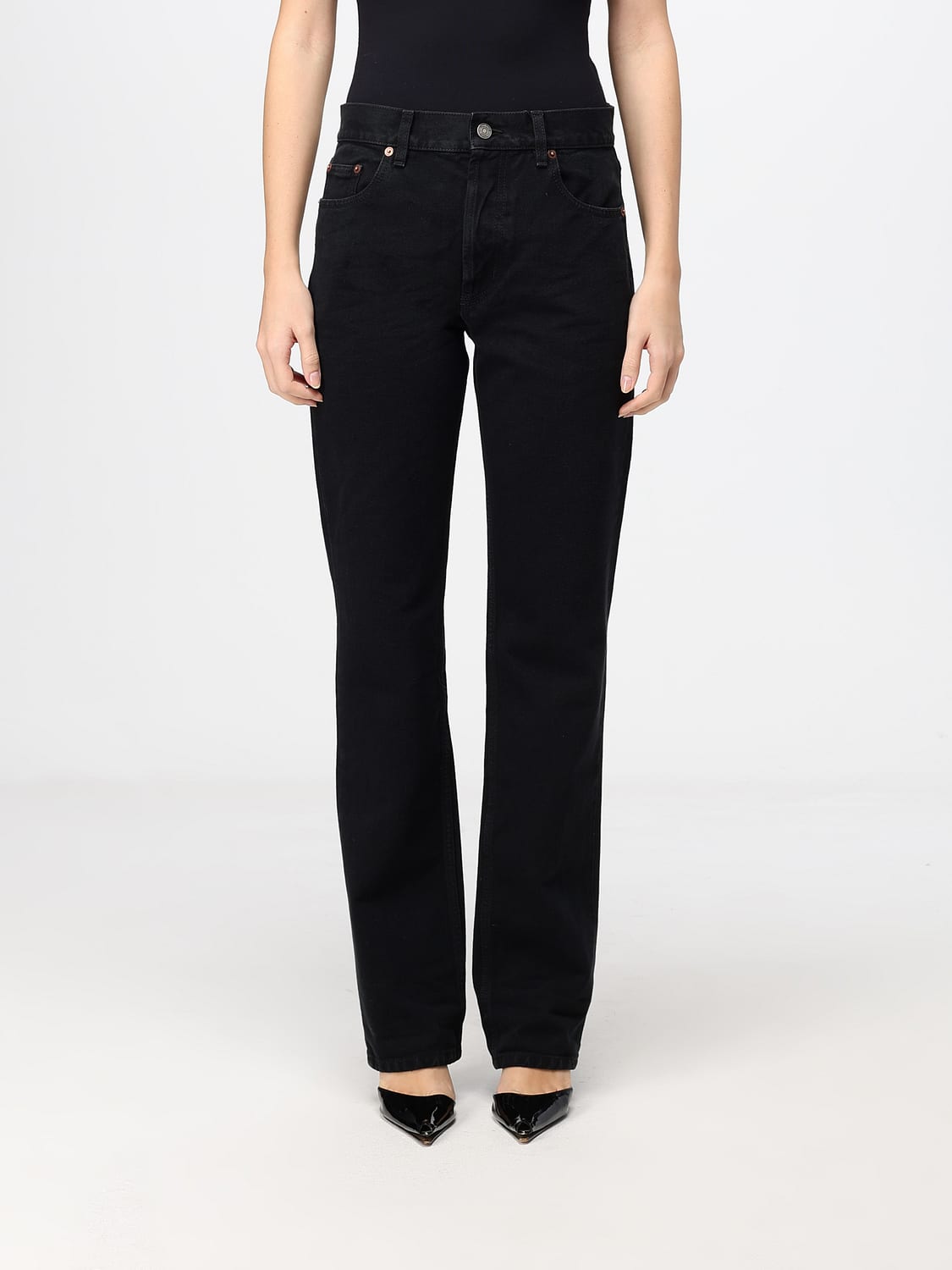 SAINT LAURENT VAQUEROS: Vaqueros mujer Saint Laurent, Negro - Img 1