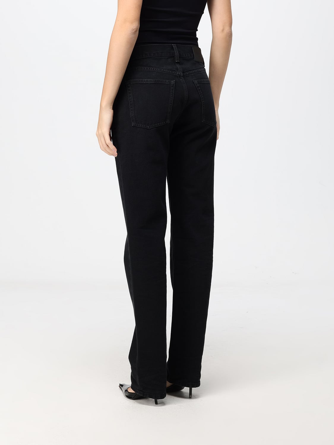 SAINT LAURENT VAQUEROS: Vaqueros mujer Saint Laurent, Negro - Img 3