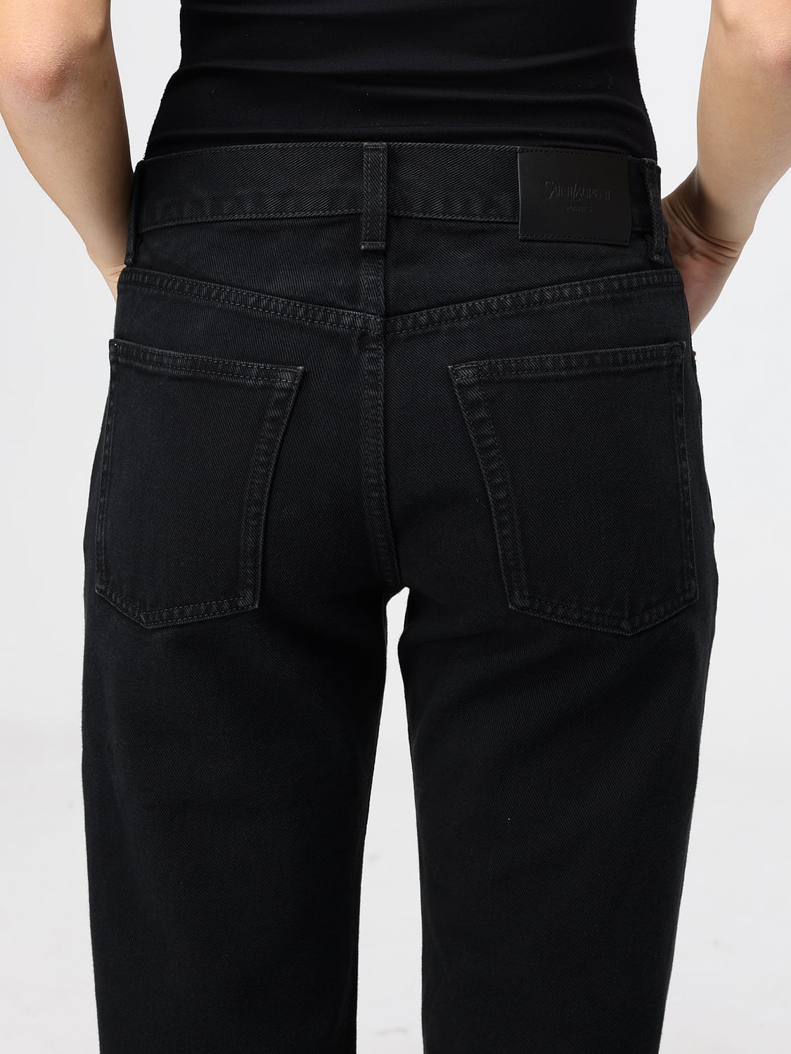SAINT LAURENT VAQUEROS: Vaqueros mujer Saint Laurent, Negro - Img 5