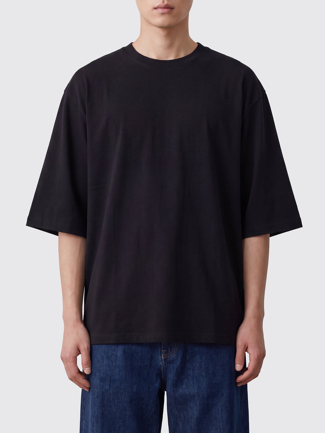 THOM KROM T-SHIRT: T-shirt herren Thom Krom, Schwarz - Img 1