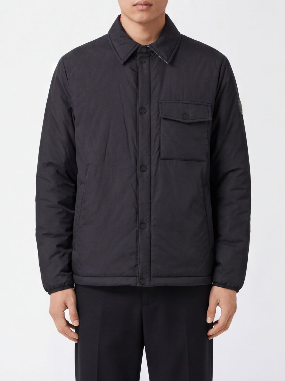 BURBERRY JACKET: Jacket men Burberry, Black - Img 1