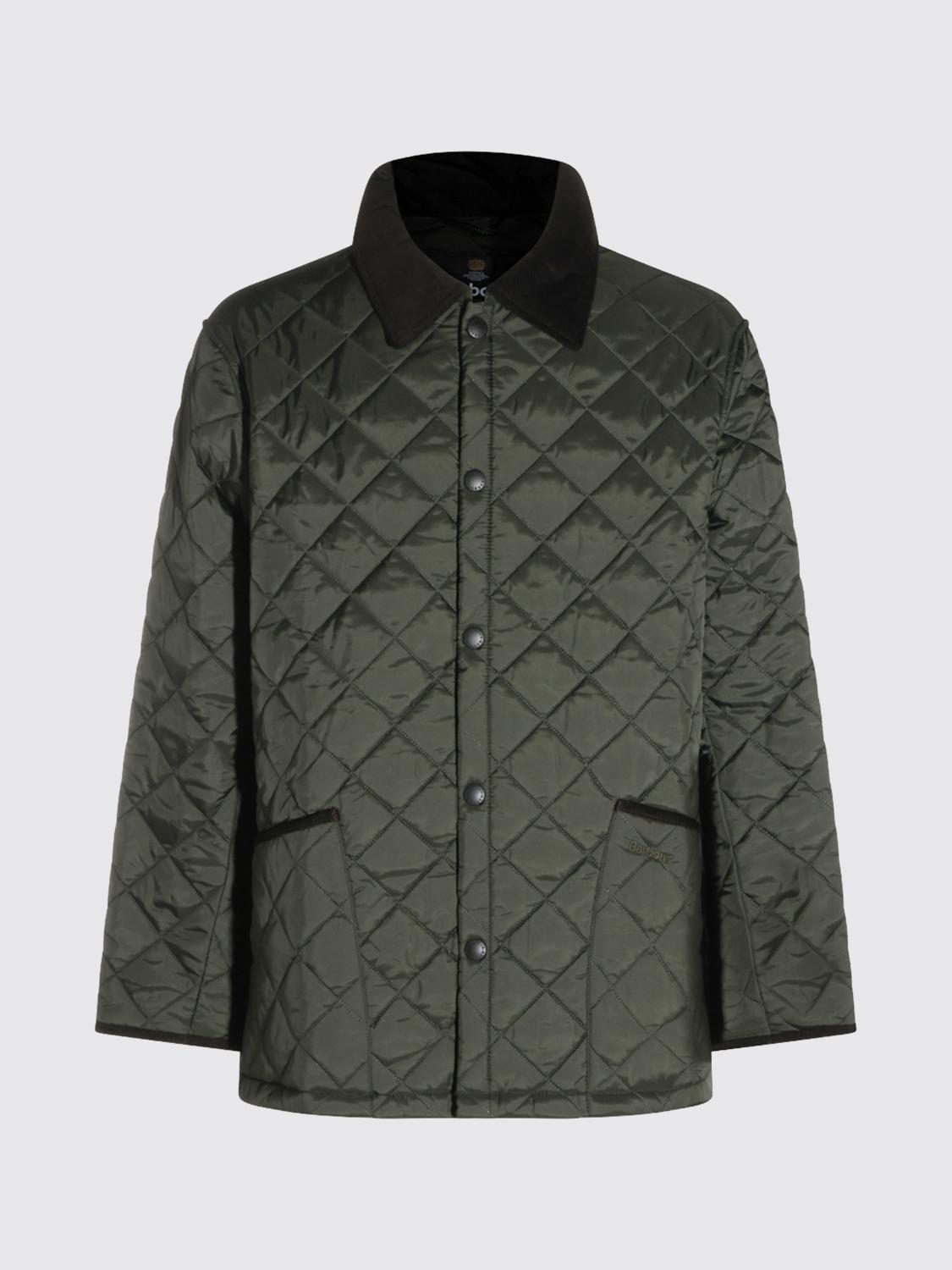 BARBOUR CHAQUETA: Chaqueta acolchada Liddesdale de Barbour con cuello de pana, Oliva - Img 2