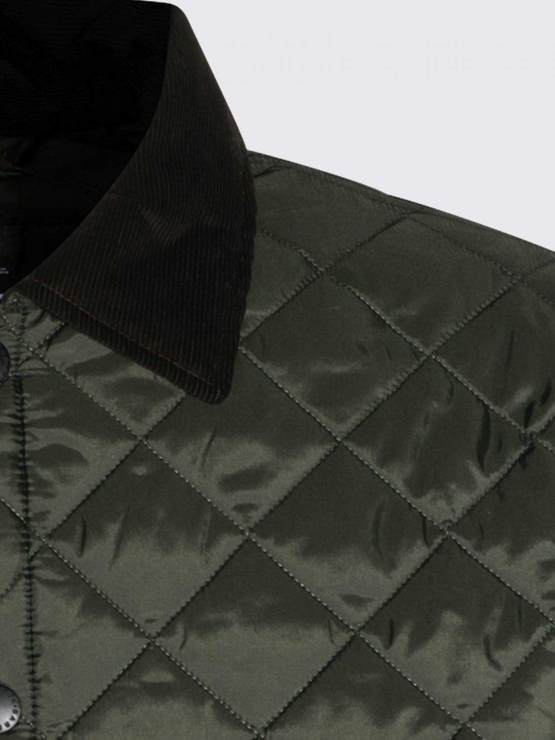 BARBOUR CHAQUETA: Chaqueta acolchada Liddesdale de Barbour con cuello de pana, Oliva - Img 4