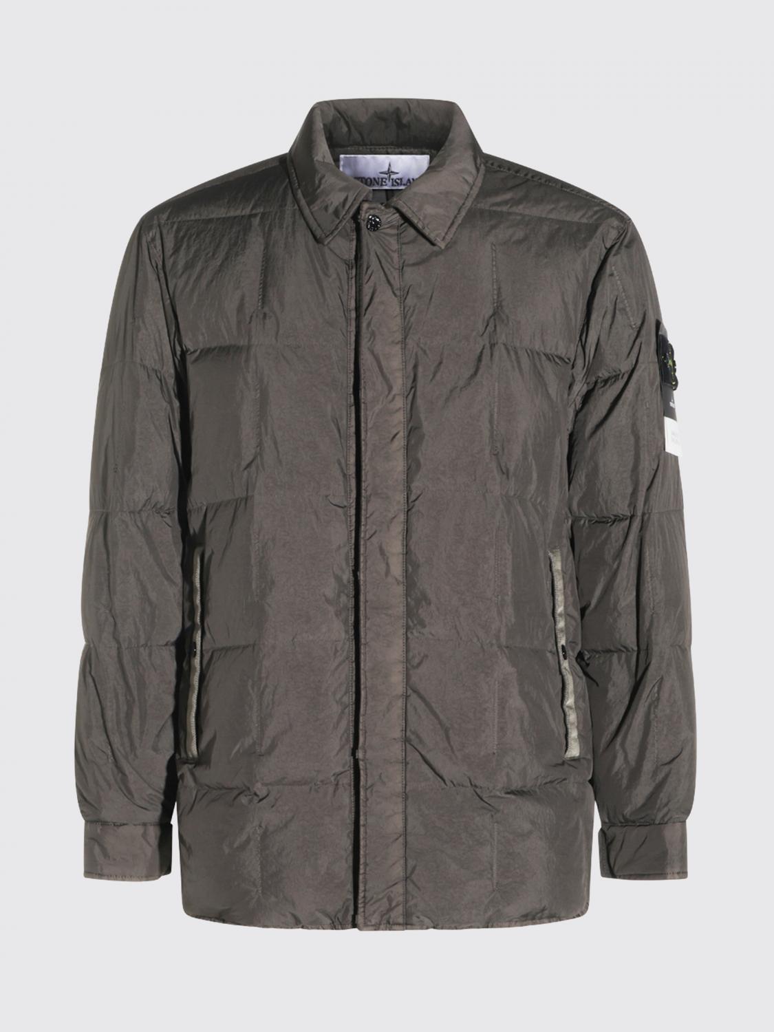 STONE ISLAND ジャケット: STONE ISLAND アイコニックなコンパスロゴ付きリサイクルナイロン製パッド入りダウンジャケット, グレー - Img 2