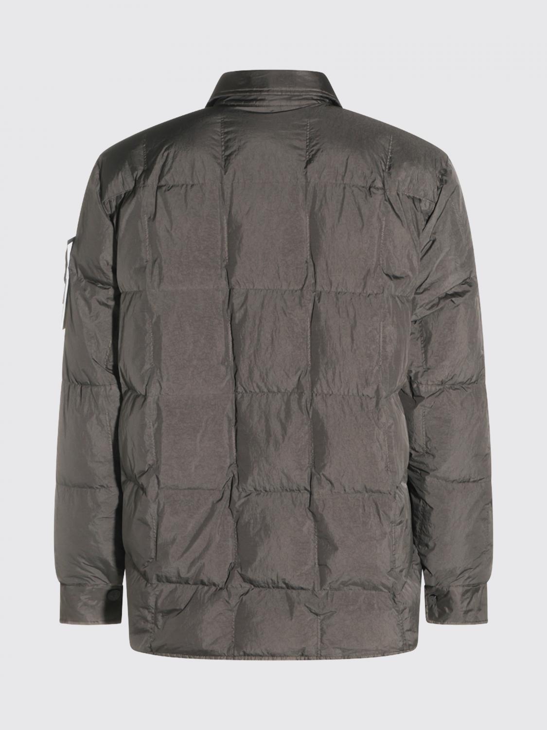 STONE ISLAND ジャケット: STONE ISLAND アイコニックなコンパスロゴ付きリサイクルナイロン製パッド入りダウンジャケット, グレー - Img 3