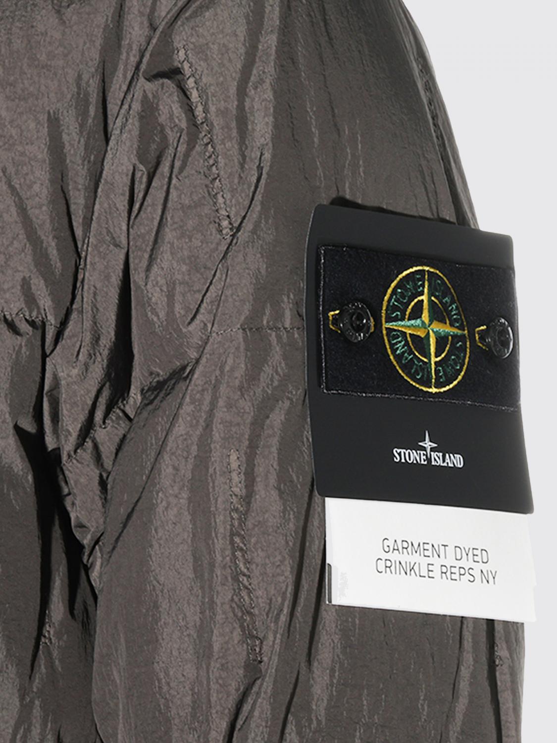 STONE ISLAND ジャケット: STONE ISLAND アイコニックなコンパスロゴ付きリサイクルナイロン製パッド入りダウンジャケット, グレー - Img 4