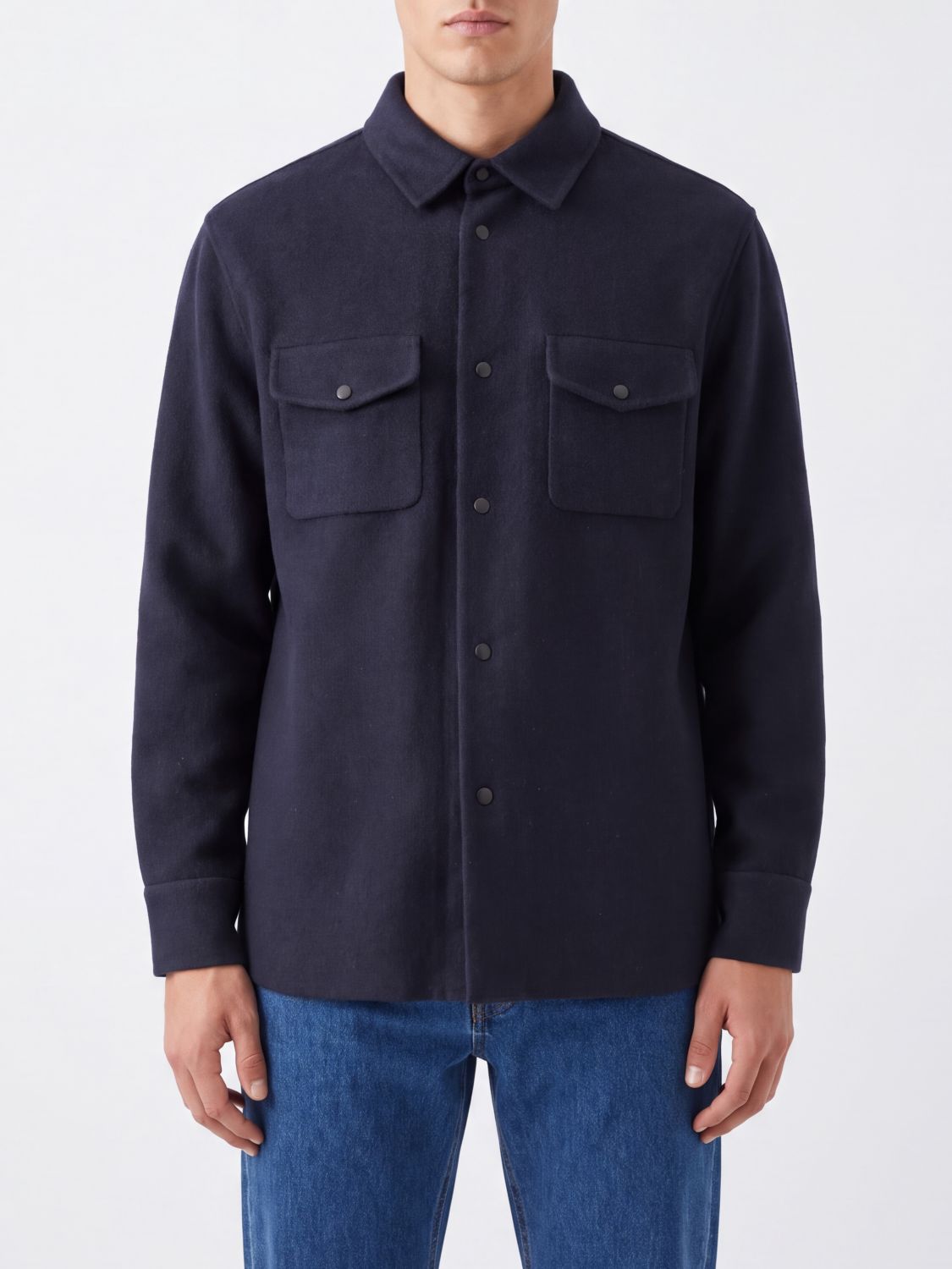 ASPESI CHAQUETA: Chaqueta hombre Aspesi, Azul Oscuro - Img 1