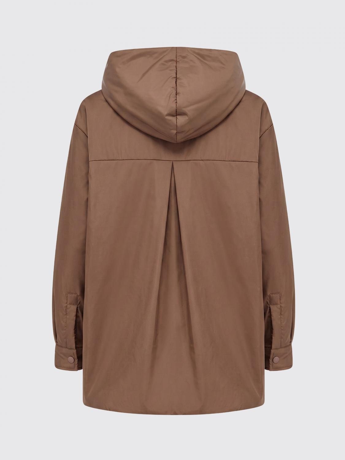 ASPESI JACKET: Aspesi Padded Polyamide Windcheater Jacket with Hood and Curved Hem, Biscuit - Img 3